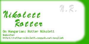 nikolett rotter business card